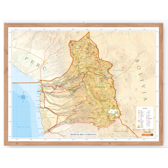 Mapa Región Arica y Parinacota