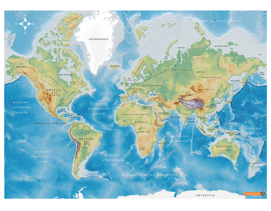 Mapa del mundo físico
