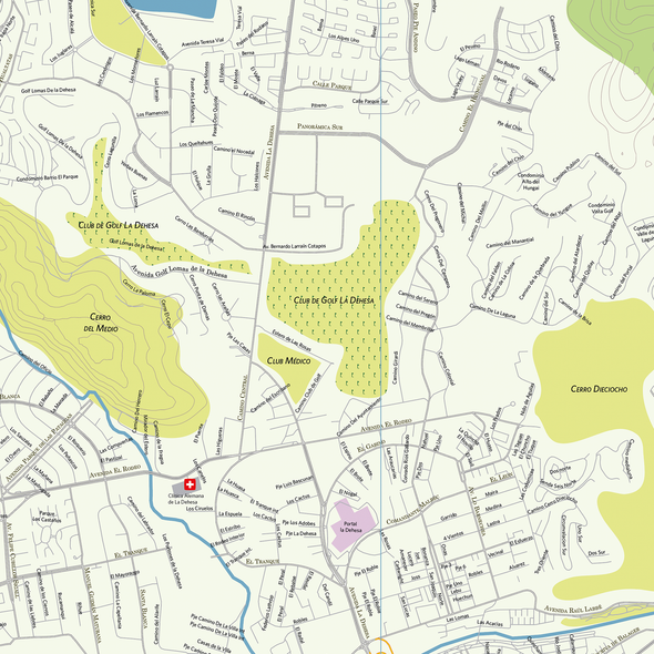 Mapa Comuna de Lo Barnechea