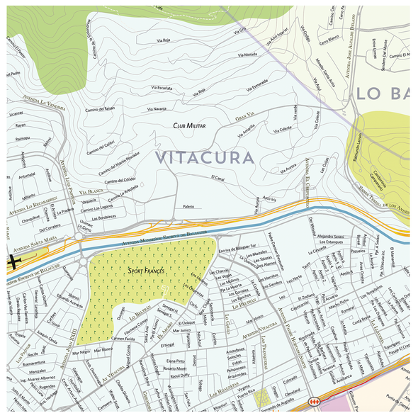 Mapa Comuna de Vitacura
