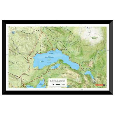 Mapa Lago Calafquén