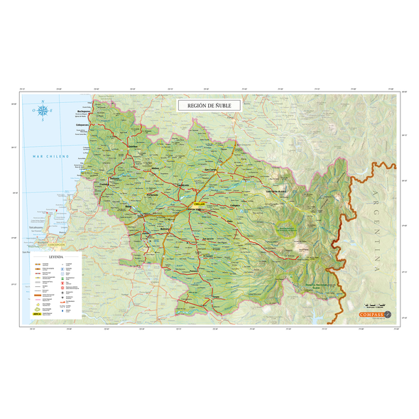 Mapa Región de Ñuble