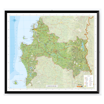 Mapa Región del Biobío