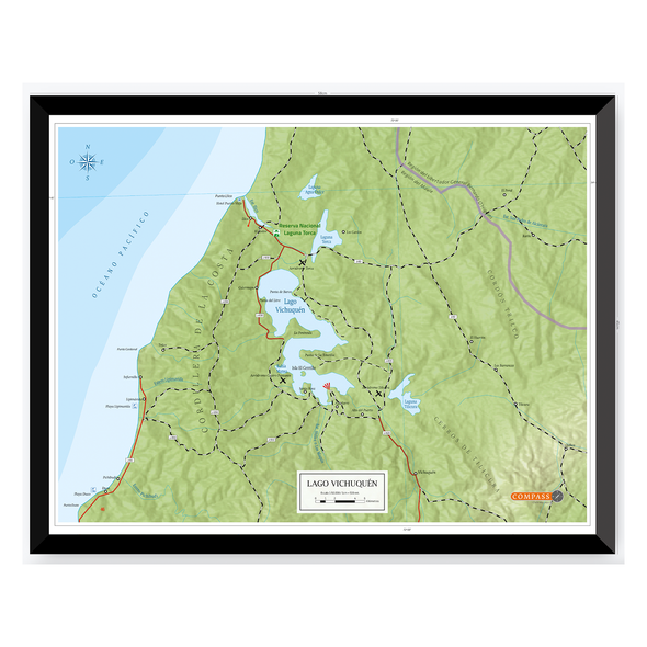 Mapa Lago Vichuquén
