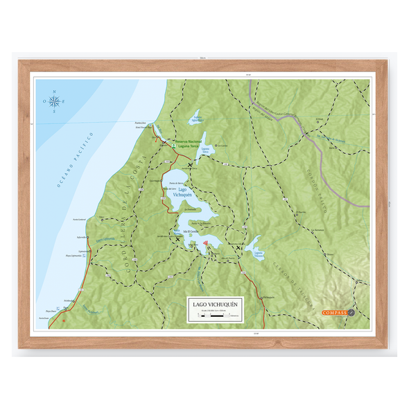 Mapa Lago Vichuquén