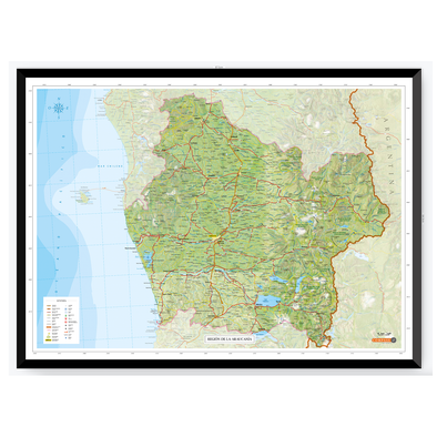 Mapa Región de La Araucanía