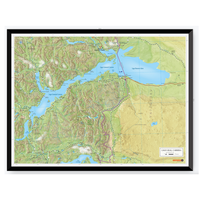 Mapa Lago General Carrera
