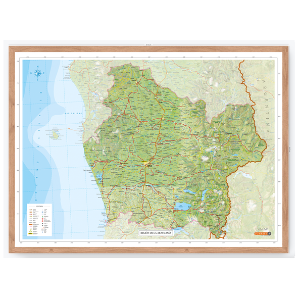 Mapa Región de La Araucanía