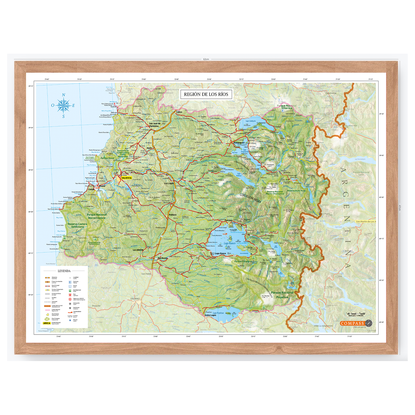 Mapa Rios Rd Mapa Región de Los Ríos – Editorial Compass