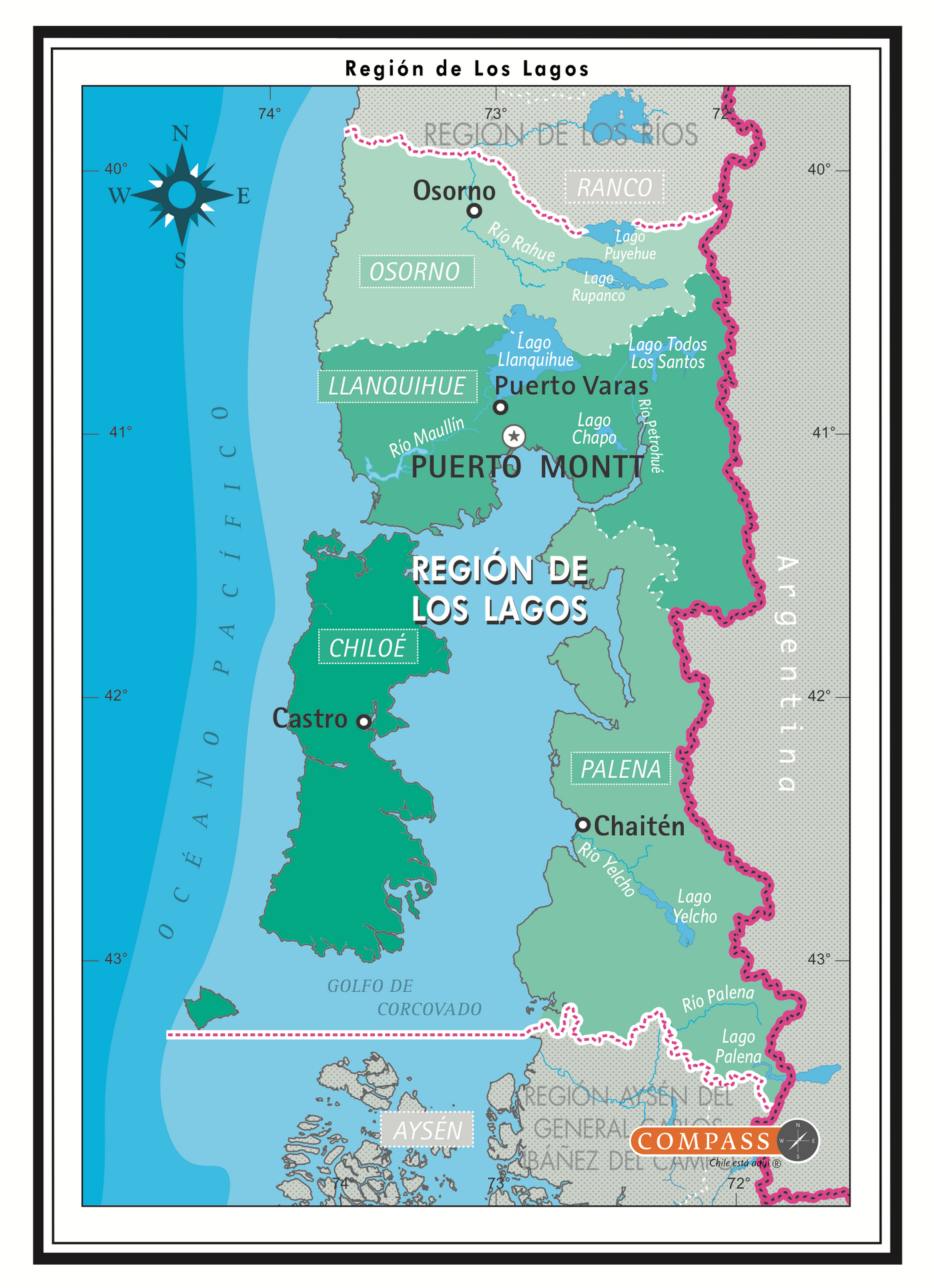 Mapa Pol tico Los Lagos Gratis Editorial Compass mapa-pol-tico-los-lagos-gratis-editorial-compass