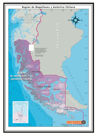 Mapa Político Magallanes gratis