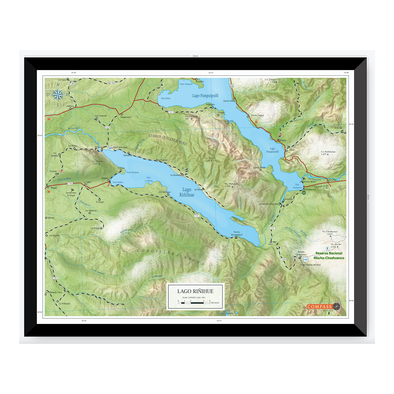 Mapa Lago Riñihue