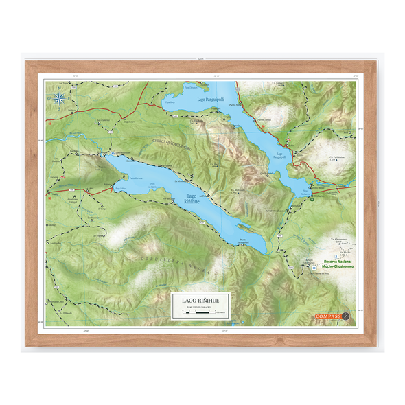 Mapa Lago Riñihue