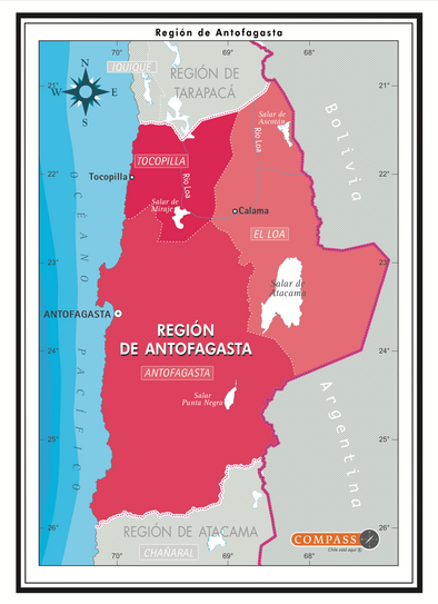Mapa Político Antofagasta Gratis