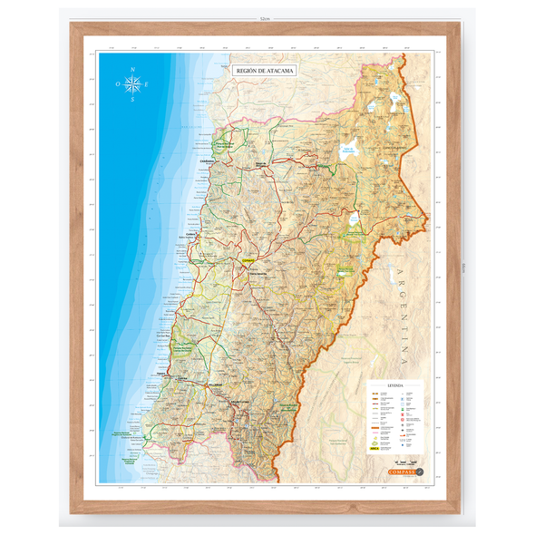 Mapa región de Atacama