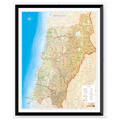 Mapa región de Atacama
