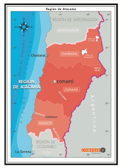 Mapa Político Atacama Gratis