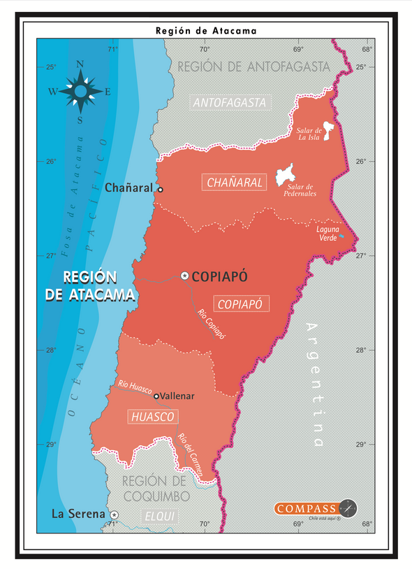 Mapa Político Atacama Gratis