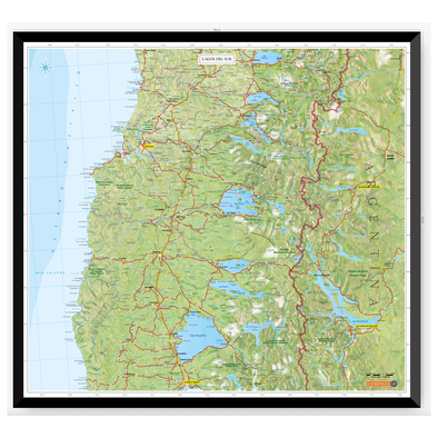 Mapa Lagos del Sur