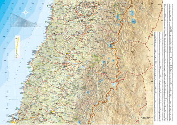 Mapa Chiletur Copec Maule Y Bío Bío (N° 5)