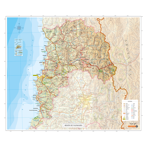 Mapa Región de Valparaíso