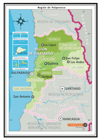 Mapa Político Valparaíso Gratis