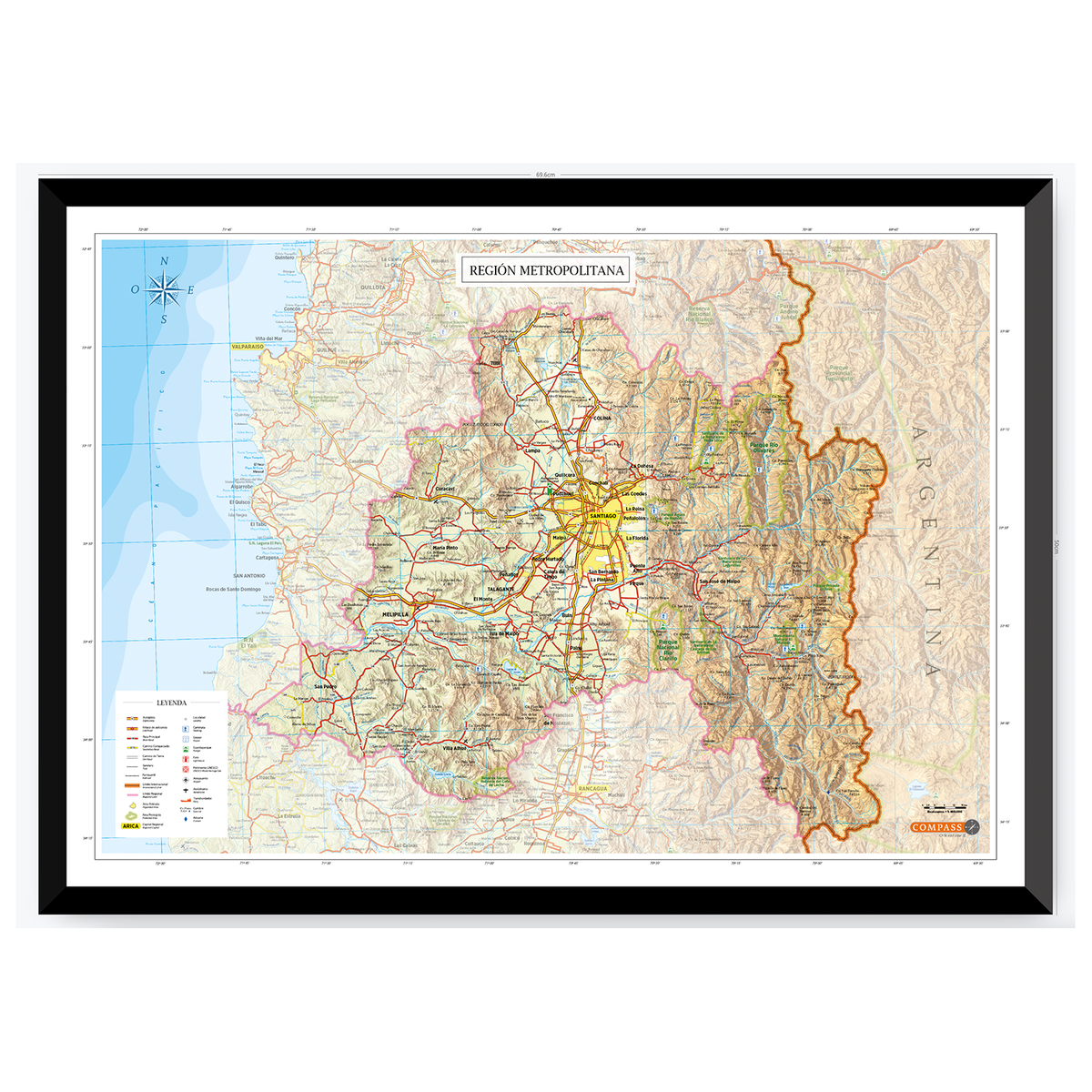 Mapa Región Metropolitana – Editorial Compass
