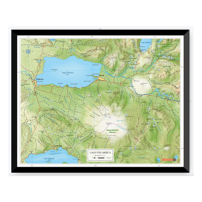 Mapa Lago Villarrica