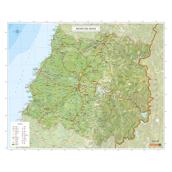 Mapa Región del Maule