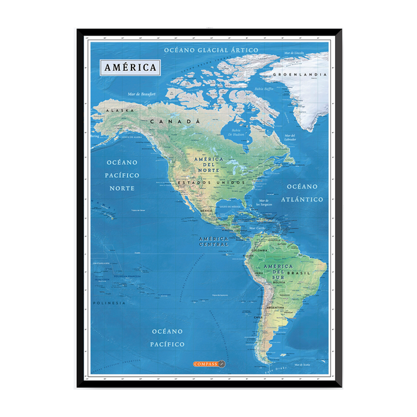 Mapa Físico de América