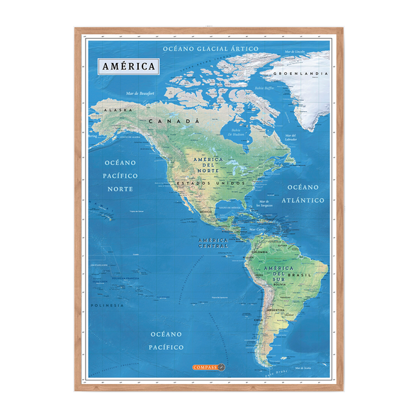 Mapa Físico de América