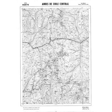 Mapa Andes Central, mitad norte