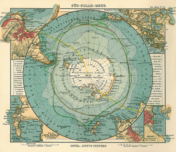 Mapa Antártica