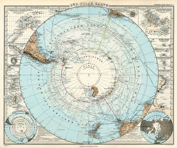Mapa Antártica 1891