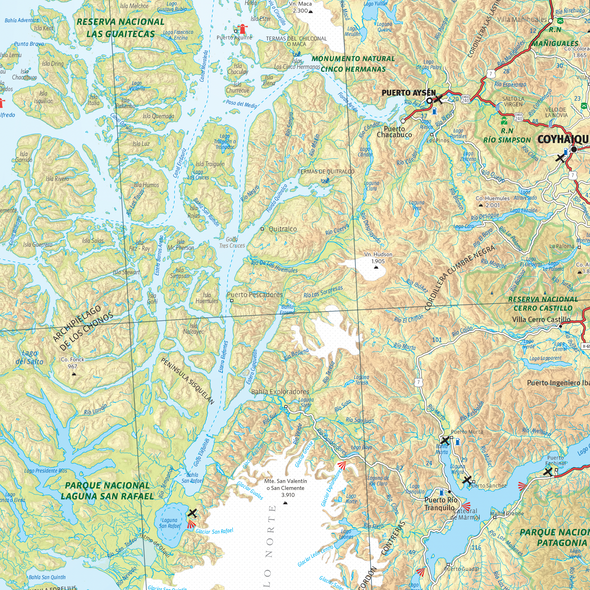 Mapa de la Carretera Austral