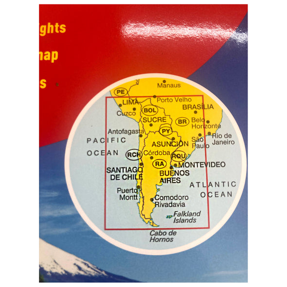 Mapa de Chile Argentina