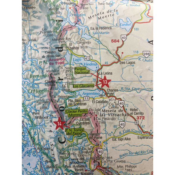 Mapa de Chile Argentina