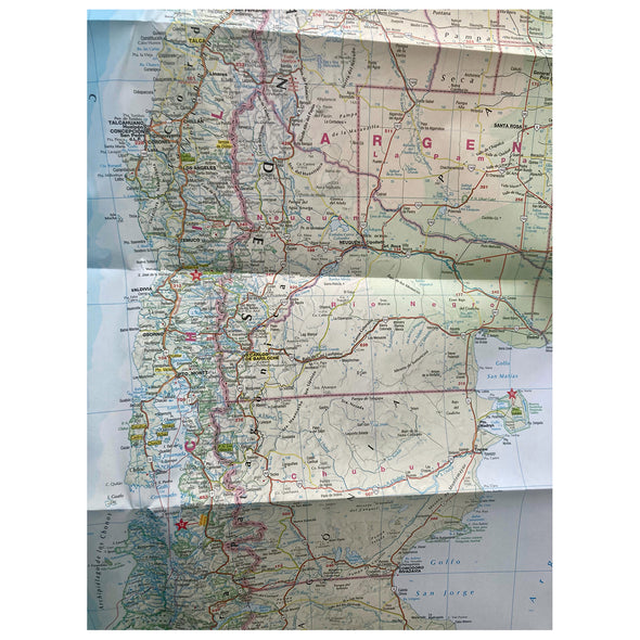 Mapa de Chile Argentina