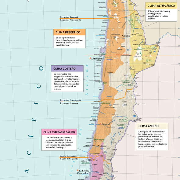 Climas de Chile (Salas de clases)