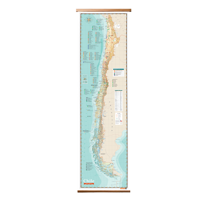 Mapa minero de Chile Gran Formato