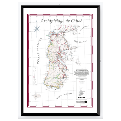 Mapa de Chiloé Gran Formato