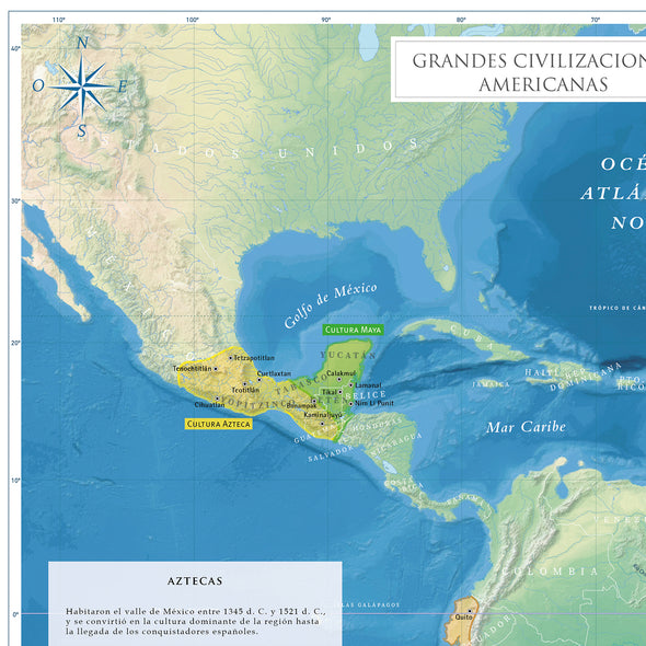 Mapa Civilizaciones Americanas