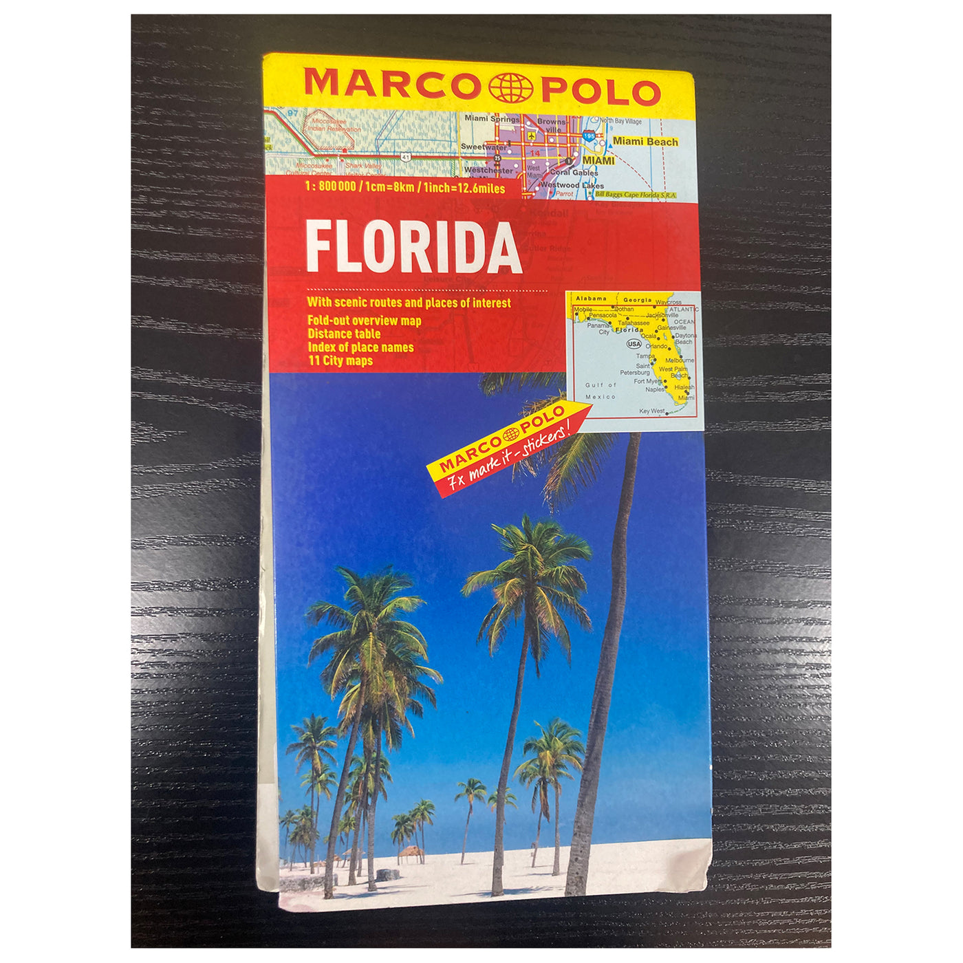 Florida Map Compass Mapa de Florida – Editorial Compass