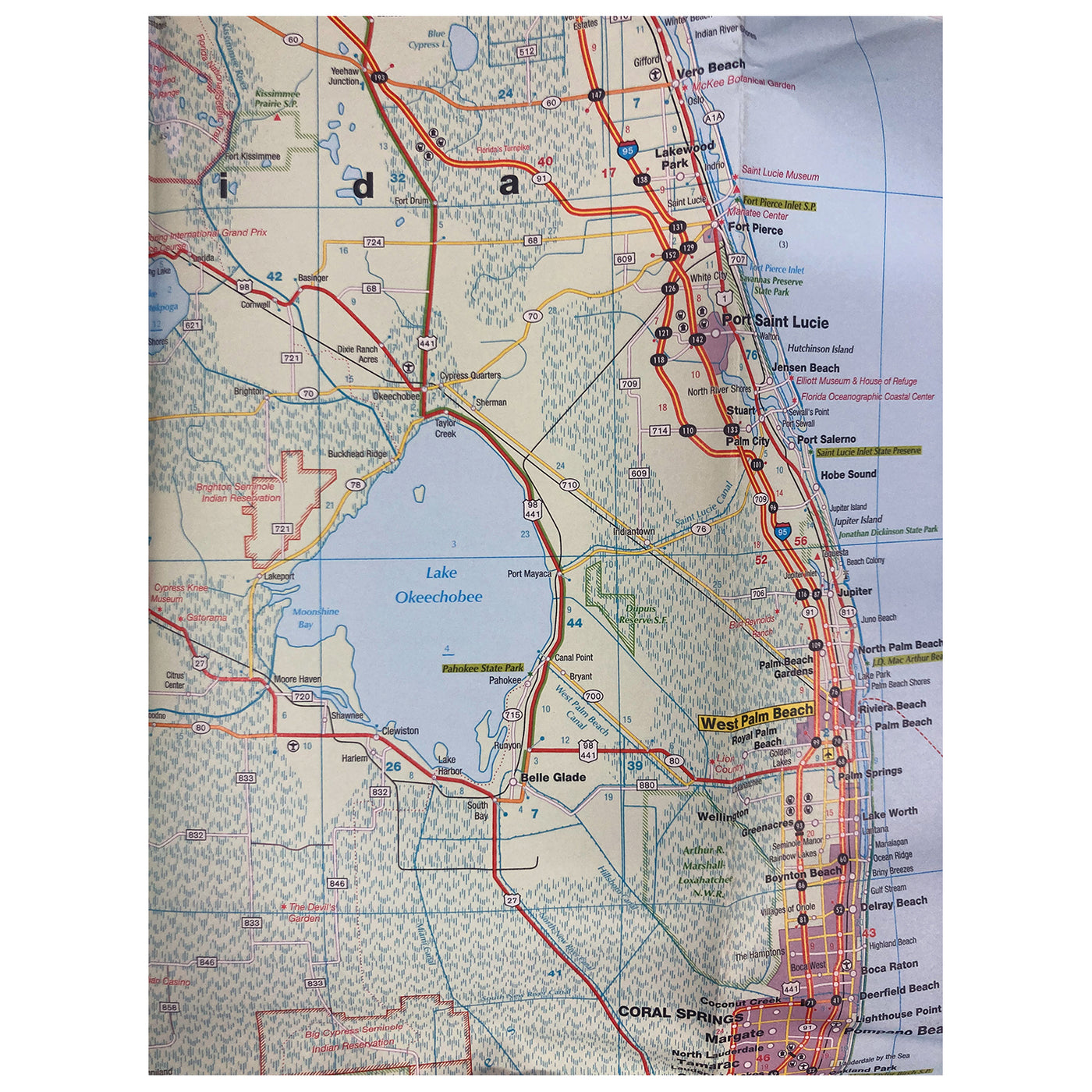 Florida Map Compass Mapa de Florida – Editorial Compass