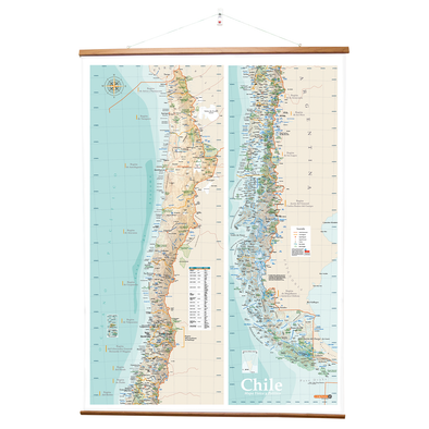 Mapa Físico de Chile Gran Formato (Salas de Clase)