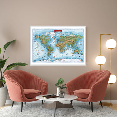 Mapa Mundi Ilustrado