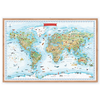 Mapa Mundi Ilustrado