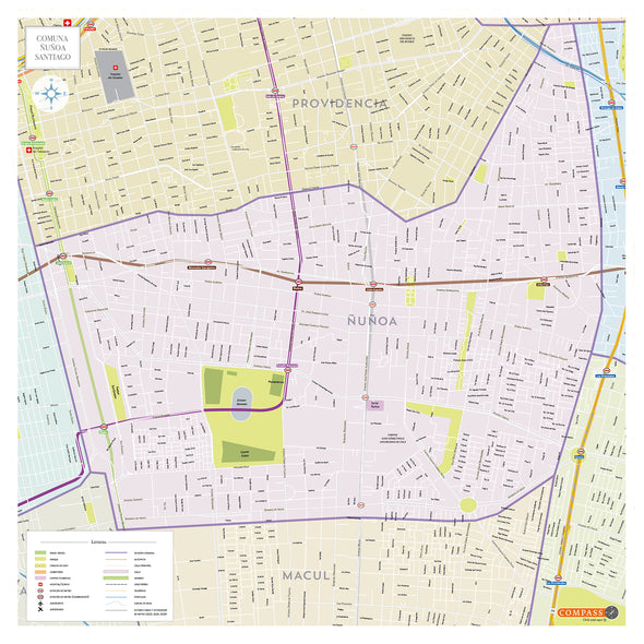 Mapa Comuna de Ñuñoa