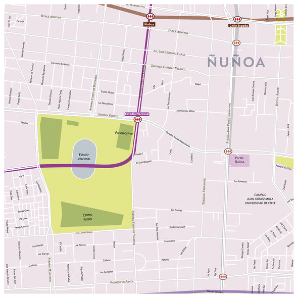 Mapa Comuna de Ñuñoa