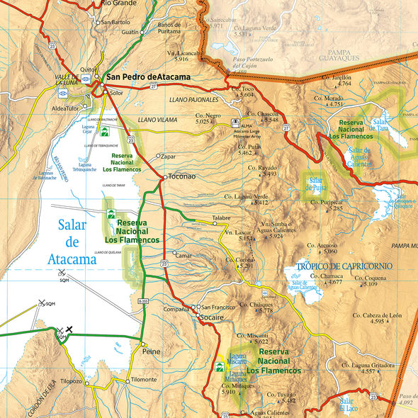 Mapa San Pedro de Atacama